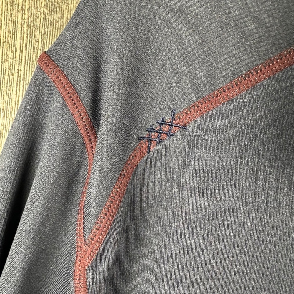 Rhone Session 1/4 Zip Long Sleeve Pullover Shirt Blue Polartec Size Large - Picture 4 of 7